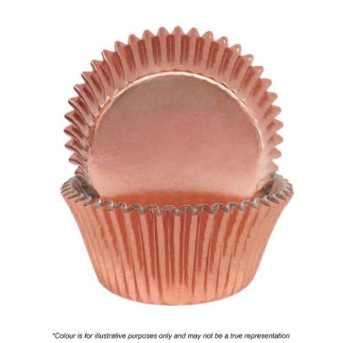 Rose Gold Foil Cupcake Papers